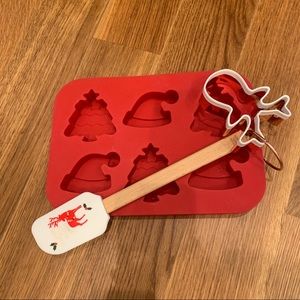 NWT Cook With Color Christmas Baking Set